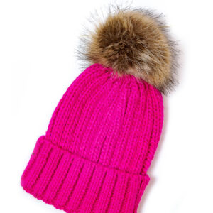 pompom rose femme ou jeune fille