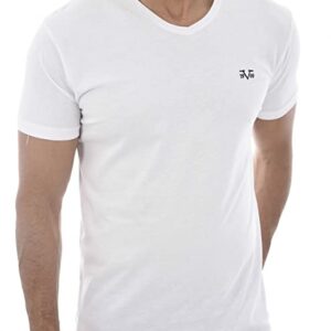 Easy sports international Tshirt Versace Homme blanc petit logo